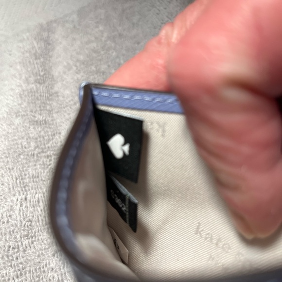 Kate Spade New York Saffiano Leather Card Holder Wallet Light Blue NWT - Picture 5 of 8